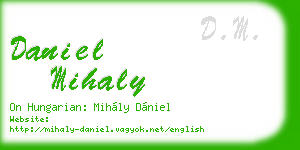 daniel mihaly business card